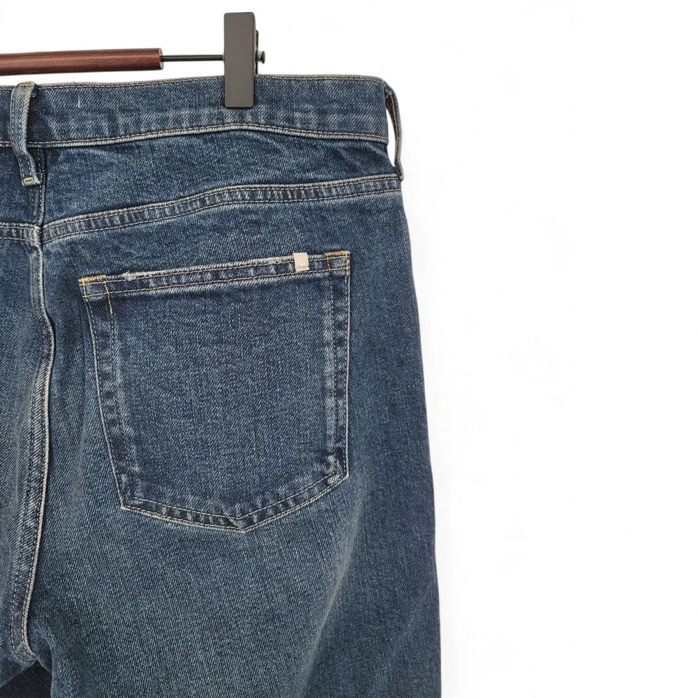 Everlane Womens Jeans‎ 29R Cropped Shortie Organic Cotton Blue High Rise EUC